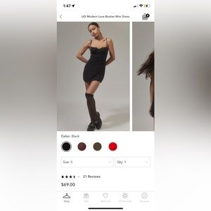 Urban Outfitters Modern Love Bustier Mini Dress